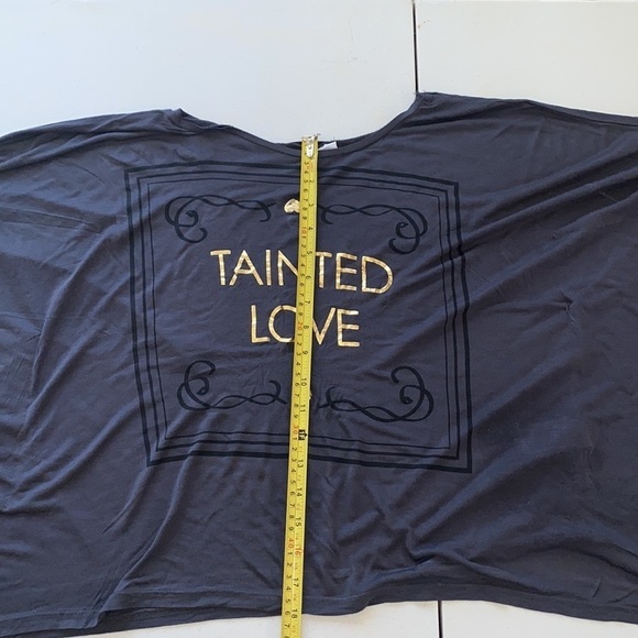TAINTED LOVE Gray Flowing Shirt - Picture 7 of 8